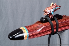 Brazilian Kingwood Native American Flute, Minor, Low E-4, #K57K